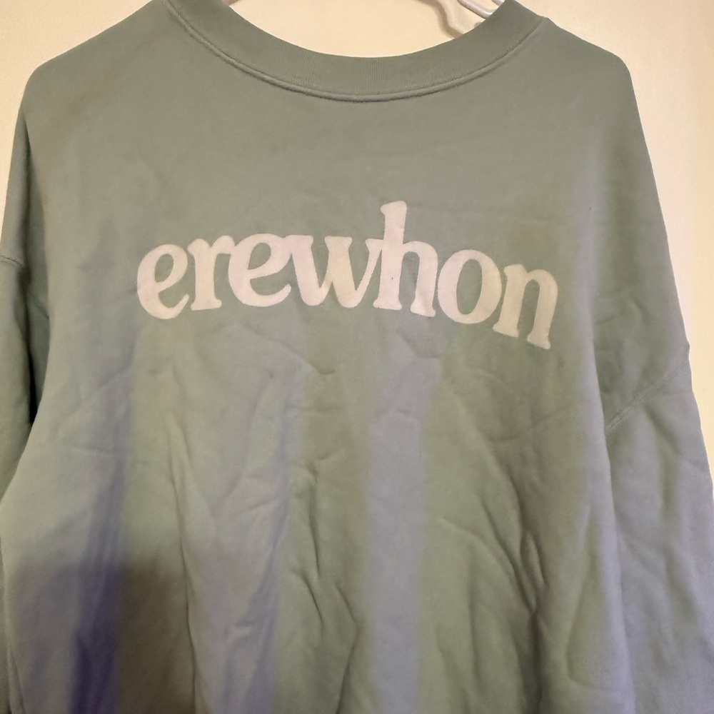 Erewhon Limited Edition Light Mint Green Crew Neck Sweatshirt - Unisex Size M